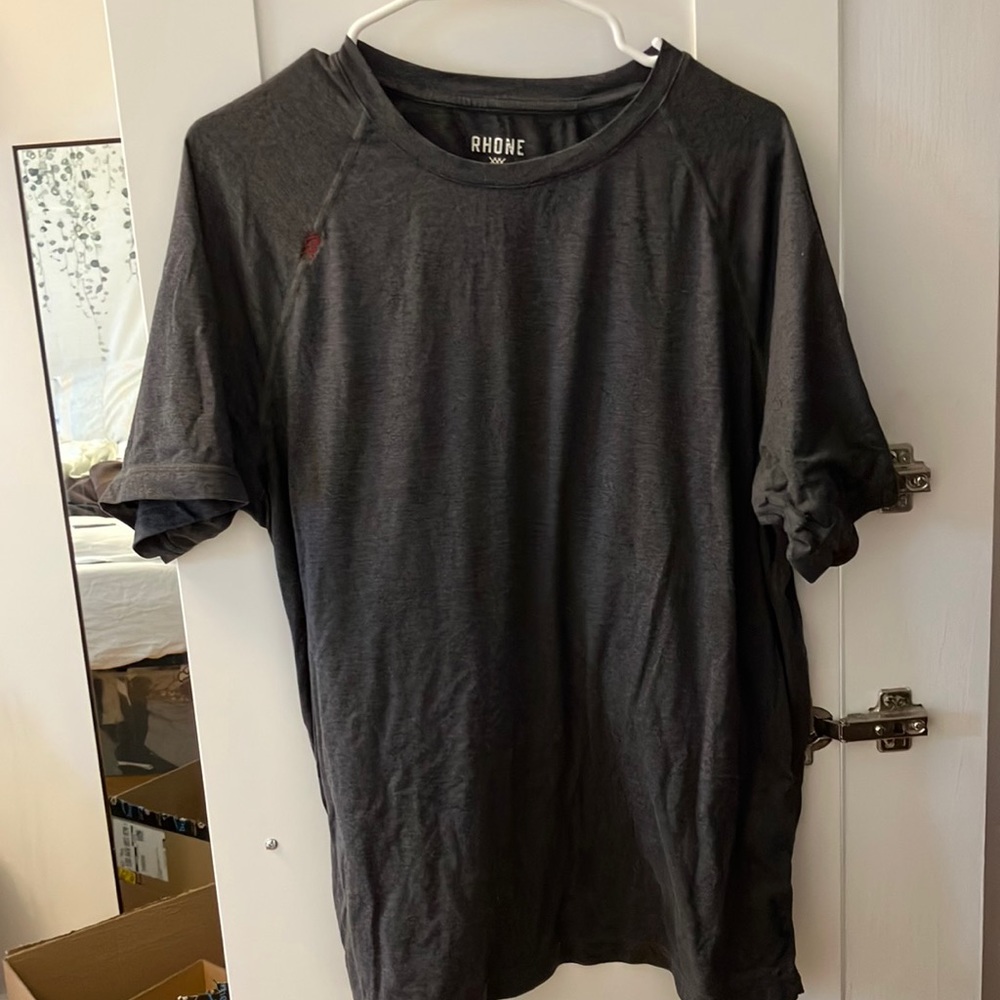 Rhone Reign Short Sleeve Tee Black Heather L